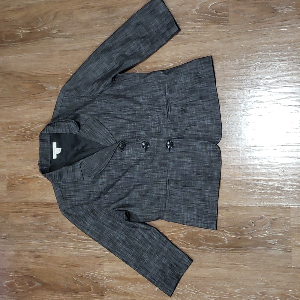 (L) Dressbarn Formal Office Workwear Evening Loose Fit Collared Academia